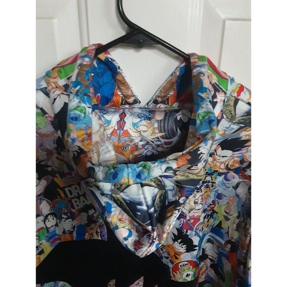 Dragon Ball Z Anime Manga Characters Full Print Hoodie - Picture 5 of 6